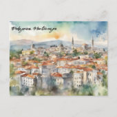 Panorama Uitzicht van Podgorica Montenegro Briefkaart (Voorkant)