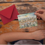 Panorama Uitzicht van Podgorica Montenegro Briefkaart