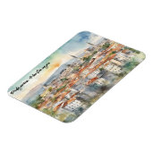 Panorama Uitzicht van Podgorica Montenegro Magneet (Linkerzijde)