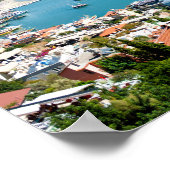 Panorama van Alanya in Turkije Poster (Hoek)