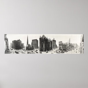 Panorama van Buffalo, New York vanaf 1911. Poster