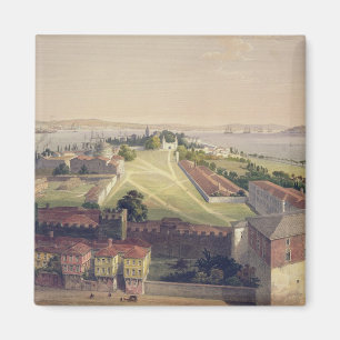 Panorama van Constantinopel, bord 22 uit 'Aya Sof' Magneet