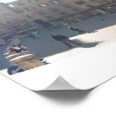 panorama van de campo in Sienna Poster (Hoek)