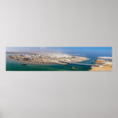 Panorama van de haven van Sur - Oman Poster (Voorkant)