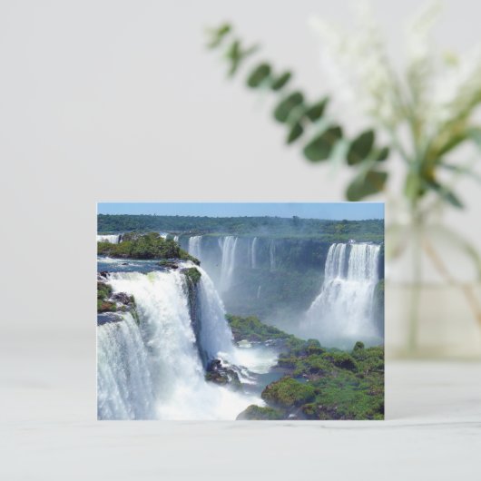 Panorama van de Iguazu-waterval uit Brazilië Briefkaart (Staand voorkant)