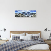 Panorama van de Minarets en het meer van Iceberg - Canvas Afdruk (Insitu (Slaapkamer))
