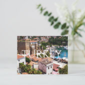 Panorama van de oude stad Kaleici van Antalya Briefkaart (Staand voorkant)