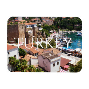 Panorama van de oude stad Kaleici van Antalya Magneet