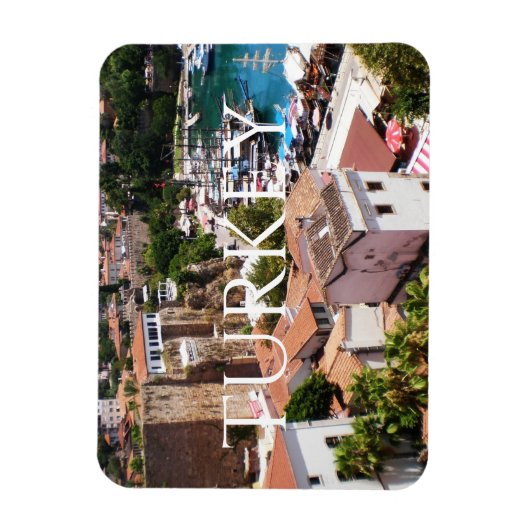 Panorama van de oude stad Kaleici van Antalya Magneet (Verticaal)