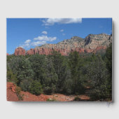 Panorama van de Rode Rocks in Sedona Arizona Gastenboek (Achterkant)