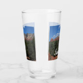 Panorama van de Rode Rocks in Sedona Arizona Glas (Rechts)