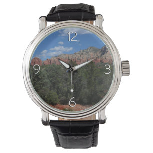 Panorama van de Rode Rocks in Sedona Arizona Horloge