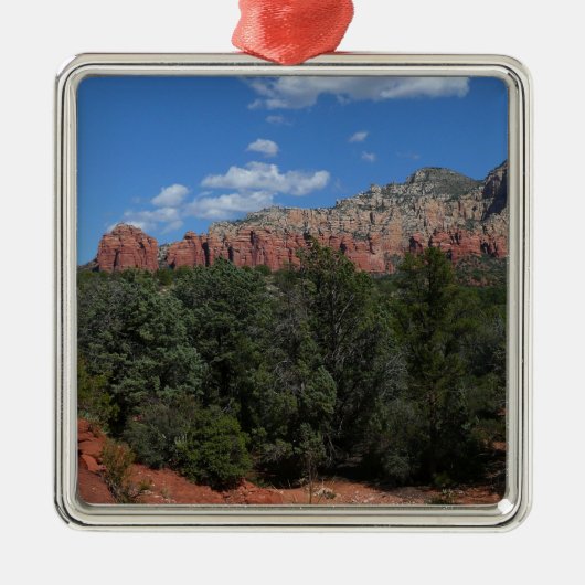Panorama van de Rode Rocks in Sedona Arizona Metalen Ornament (Voorkant)