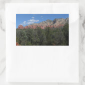 Panorama van de Rode Rocks in Sedona Arizona Rechthoekige Sticker (Tas)