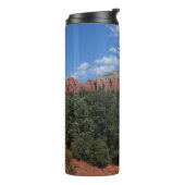 Panorama van de Rode Rocks in Sedona Arizona Thermosbeker (Gedraaid links)