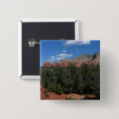 Panorama van de Rode Rocks in Sedona Arizona Vierkante Button 5,1 Cm (Voorkant /achterkant)
