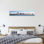 Panorama van de skyline van Chicago Canvas Afdruk (Insitu (Slaapkamer))