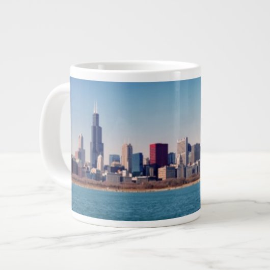 Panorama van de skyline van Chicago Grote Koffiekop (Links)