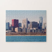 Panorama van de skyline van Chicago Legpuzzel (Horizontaal)