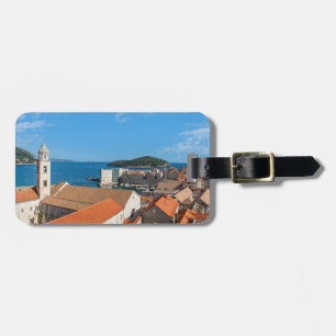 Panorama van de stad Dubrovnik - Kroatië Bagagelabel