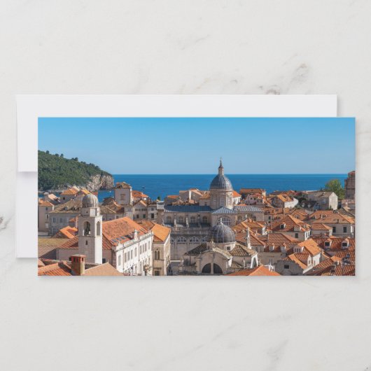 Panorama van de stad Dubrovnik - Kroatië Bedankkaart (Voorkant)
