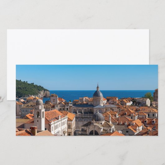 Panorama van de stad Dubrovnik - Kroatië Bedankkaart (Voorkant / Achterkant)