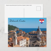 Panorama van de stad Dubrovnik - Kroatië Briefkaart (Voorkant / Achterkant)