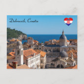 Panorama van de stad Dubrovnik - Kroatië Briefkaart (Voorkant)