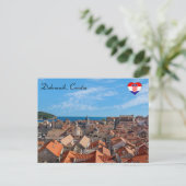Panorama van de stad Dubrovnik - Kroatië Briefkaart (Staand voorkant)