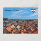 Panorama van de stad Dubrovnik - Kroatië Briefkaart (Voorkant)