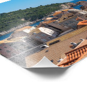 Panorama van de stad Dubrovnik - Kroatië Foto Afdruk (Hoek)