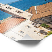 Panorama van de stad Dubrovnik - Kroatië Foto Afdruk (Hoek)