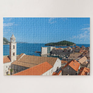 Panorama van de stad Dubrovnik - Kroatië Legpuzzel