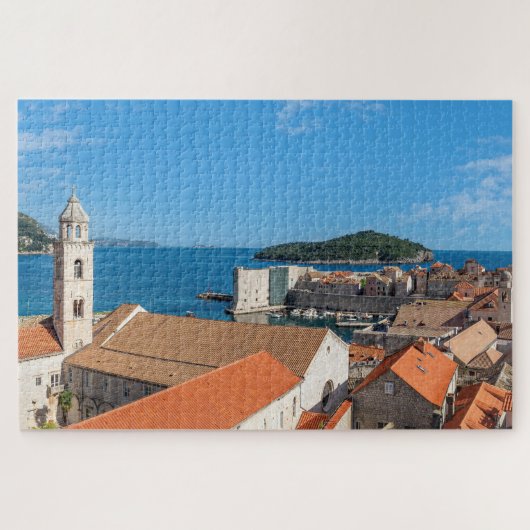 Panorama van de stad Dubrovnik - Kroatië Legpuzzel (Horizontaal)