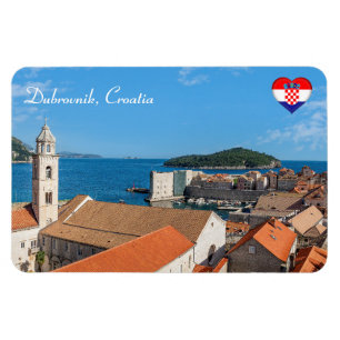 Panorama van de stad Dubrovnik - Kroatië Magneet