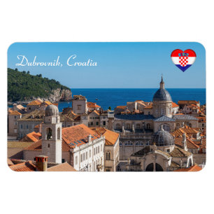 Panorama van de stad Dubrovnik - Kroatië Magneet