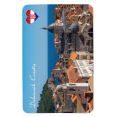 Panorama van de stad Dubrovnik - Kroatië Magneet (Verticaal)