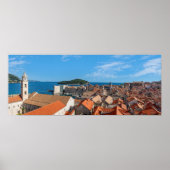 Panorama van de stad Dubrovnik - Kroatië Poster (Voorkant)