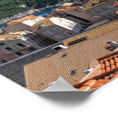 Panorama van de stad Dubrovnik - Kroatië Poster (Hoek)