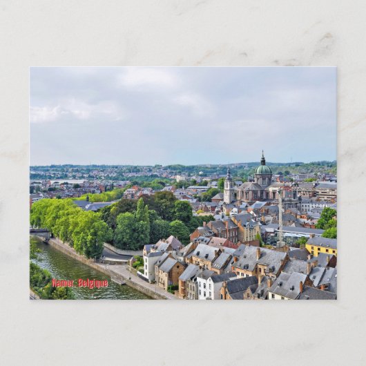 Panorama van de stad Namen Briefkaart (Voorkant)