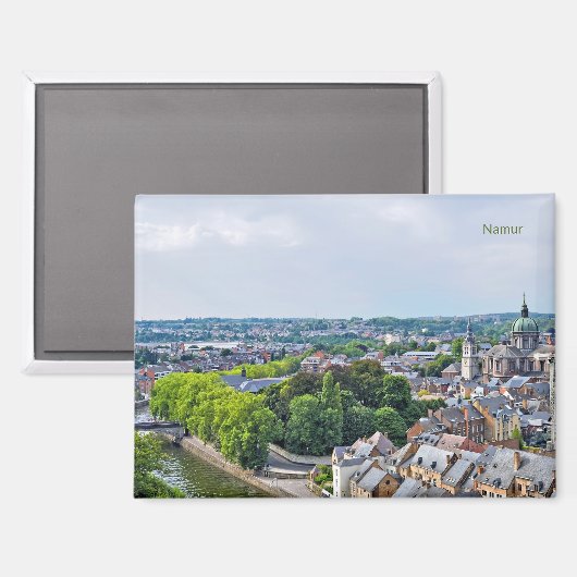 Panorama van de stad Namen Magneet (Voorkant / Achterkant)