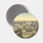 Panorama van de zeven bruggen, Parijs, Frankrijk Magneet (Voorkant / Achterkant)