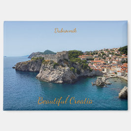 Panorama van Dubrovnik in Kroatië reis Magneet