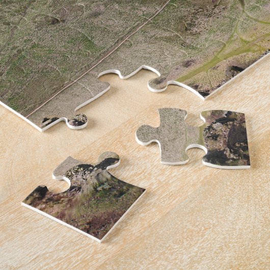 Panorama van Edinburgh Scotland van Arthur's Seat Legpuzzel (Zijkant)