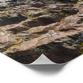 Panorama van Edinburgh Scotland van Arthur's Seat Poster (Hoek)