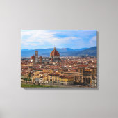 Panorama van Florence in Toscane - Italië Canvas Afdruk (Voorkant)