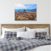 Panorama van Florence in Toscane - Italië Canvas Afdruk (Insitu (Slaapkamer))