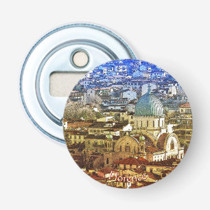 Panorama van Florence, Italië  Button Flesopener