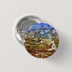 Panorama van Florence, Italië Foto Ronde Button 3,2 Cm