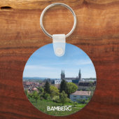 Panorama van het historische oude centrum van Bamb Sleutelhanger (Achterkant)